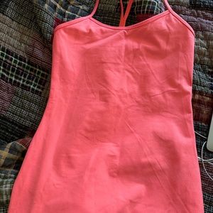 Lululemon - built-in shelf bra - racer back spaghetti strap tank - Sz 6